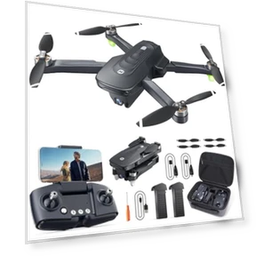 GPS Drone with 4K Camera, Auto Return, Follow Me, Brushless Motor, 46 Mins Flight — Drones, Holy Stone