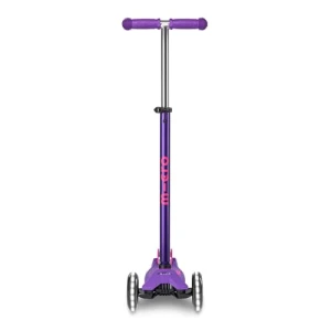 Maxi Deluxe LED Three-Wheeled Scooter with Light-Up Wheels for Kids, Micro