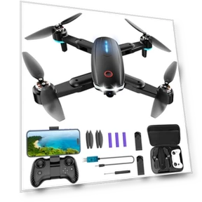 Mini Drone with 1080P HD FPV Camera, Brushless Motor, Foldable Design — Drones, ALTITACO