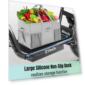 Peak 1200W Electric Scooter with Seat, 30Miles Range, 20MPH Top Speed, Foldable — Electric Self-Balancing Scooters, Caroma