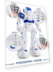 Gesture & Sensing Programmable Remote Control Smart Robot Toy for Kids — Interactive Figures & Robots, KingsDragon