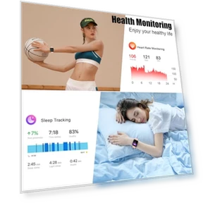 1.96" Fitness Tracker Smartwatch with Heart Rate Monitor — Smartwatches, Coucur
