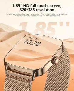 AI Voice Smartwatch for Women with Heart Rate Monitor, IP68 Waterproof — Smart Watch, SOUYIE