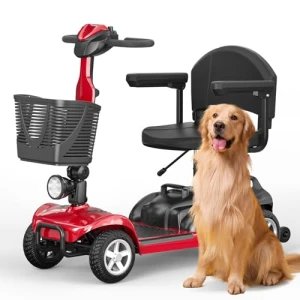 All-Terrain 4-Wheel Mobility Scooter with Electromagnetic Braking System — Electric Scooter, Spacewalk