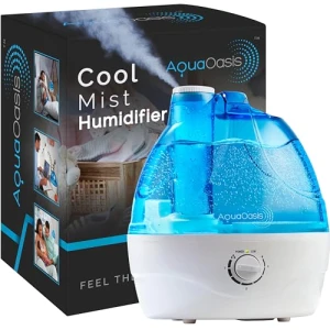 Cool Mist Humidifier with 2.2L Water Tank, Quiet Ultrasonic Operation — Humidifier, AquaOasis