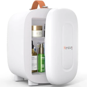 Mini Fridge for Bedroom Skincare Cooler & Warmer Portable Small Refrigerator, Hansburg