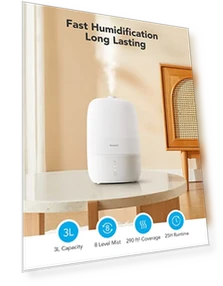 Smart Humidifiers for Bedroom with Essential Oil Diffuser — Air Moisturizers, GoveeLife