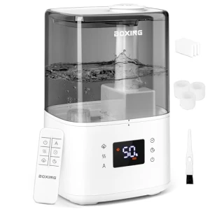 Warm and Cool Mist Humidifier with Remote, 4.5L — Humidifier, BOXING