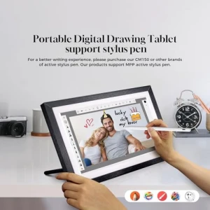 15.6" Wall Digital Calendar with Touchscreen, Smart Home Hub, and Voice Assistant, Changing