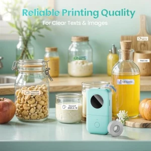 Portable Bluetooth Mini Label Printer, Smart Phone Handheld Thermal Sticker Small Labeler, Phomemo