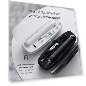 Ultra Whitening Electric Toothbrush with UV Sanitizing Base — Ultrasonic, AquaSonic