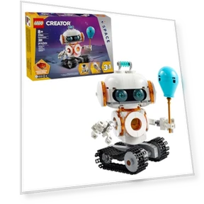 3 in 1 Space Robot Toy - Building Kit with Robot, Spaceship, or Robot Dog — Construction Kits, LEGO