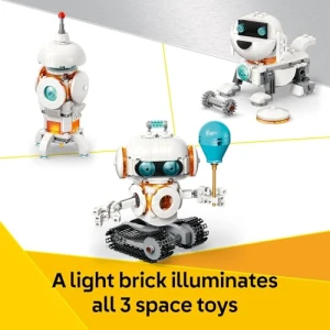3 in 1 Space Robot Toy - Building Kit with Robot, Spaceship, or Robot Dog, LEGO