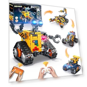 4-in-1 Remote & APP Controlled RC Wall Robotics Kit STEM Toys — Construction Kits, Demkia