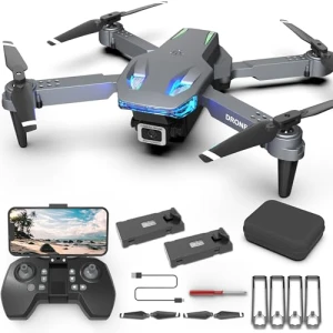 Mini Drone with Camera 1080P HD, Foldable RC Quadcopter for Adults and Kids — Drone, Wipkviey