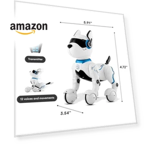 Rechargeable Robot Dog - Interactive Smart Robo Dog for Kids — Interactive Figures & Robots, Top Race