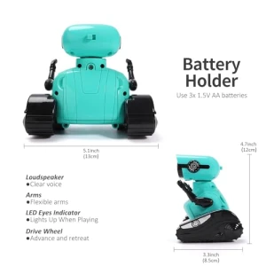 Remote Control Robot Toy with LED Eyes and Dance Moves for Kids, GILOBABY