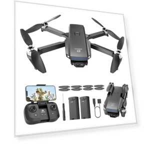 1080P HD Camera Drone with Brushless Motor, Foldable RC Quadcopter — Drones, DEERC