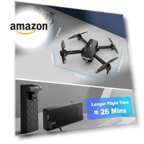 1080P HD FPV Foldable Drone with Camera for Beginners — Drones, Velcase