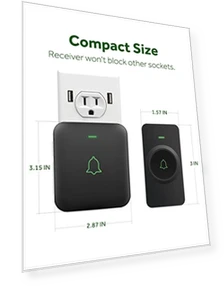 Wireless Doorbell with 52 Melodies and 1000ft Range — Kits, AVANTEK