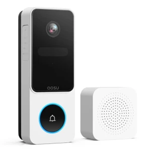 Wireless Video Doorbell Camera with Head-to-Toe View, No Monthly Fees — Video Doorbell, AOSU