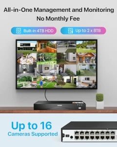 16CH 4K PoE Security Camera System — Security Camera, ZOSI