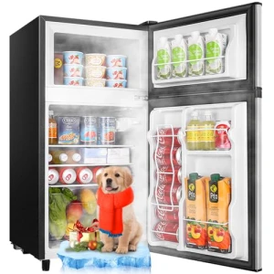 Mini Fridge with Freezer Compact Refrigerator, WANAI