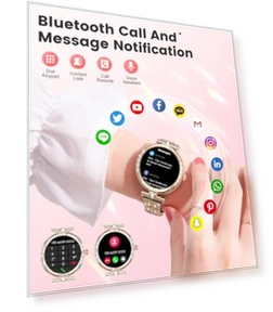 Smart Watch with Diamonds for Women — Smartwatches, LIGE