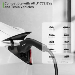 Level 2 EV Charger with NEMA 14-50 Plug and NEMA 5-15 Adapter — EV Charger, HIMOTOR