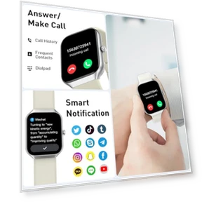 Smart Watch with Bluetooth Call and Fitness Tracker — Smartwatches, Motast