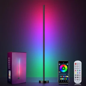 LED Corner Floor Lamp with App and Remote Control — LED Strip Lights, BrilliLux