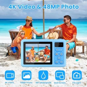 4K Digital Camera Waterproof, MOREXIMI
