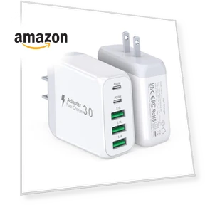 50W 5-Port USB C Wall Charger Block — Wall Chargers, CSODINCE