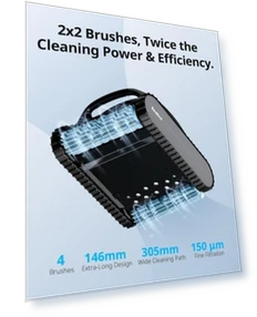 Cordless Robotic Pool Vacuum Cleaner — Automated Pool Maintenance, Beatbot