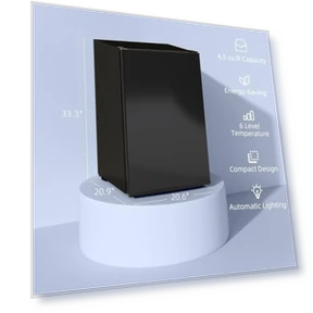 Mini Fridge with Freezer — Mini Fridges, HOMCOM