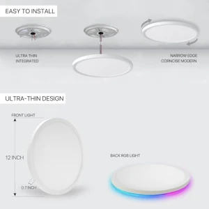 Smart LED Ceiling Light, Dcvoltfield