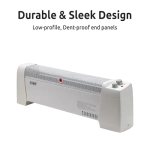 Baseboard Space Heater with Adjustable Thermostat, EZ-HEAT
