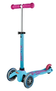 Mini Deluxe 3-Wheeled Lean-to-Steer Micro Scooter for Kids, Micro