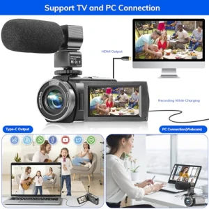 FHD 1080P Video Camera for YouTube, kimonie