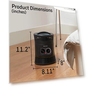 360 Degree Surround Fan Forced Heater — Portable Heating Solutions, Honeywell