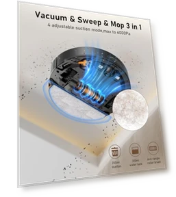 Robot Vacuum and Mop Combo — Smart Cleaning Robots, NADALY