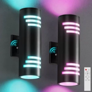 Smart Outdoor Wall Lights, Zinola