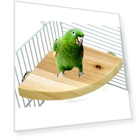 Fan-Shaped Platform Station Board Hamster Springboard Rest Platform — Toys, Parrot Log