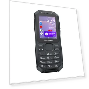 2.4-Inch Keyboard Detachable Battery Flashlight KaiOS 4G Mini Ruggedized Cellphone — Mobile Devices & Accessories, Blackview