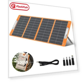 Foldable Solar Panel Portable Solar Charger — Chargers, Flashfish