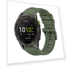 Pure Color Steel Buckle Silicone Watch Band — Bands, Garmin