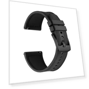 Universal Quick Release Leather Silicone Strap — Bands