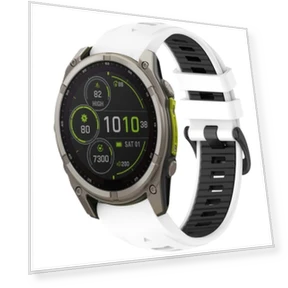 Dual Color Quick Release Silicone Watch Band — Bands, Garmin