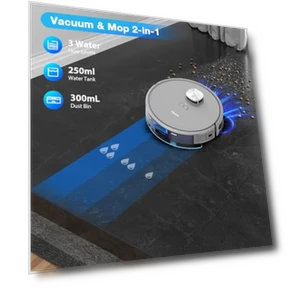Robot Vacuum and Mop with LiDAR Navigation — Smart Cleaning Robots, Tikom