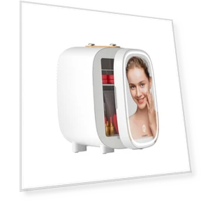Skincare Fridge with LED Light Mirror — Mini Fridges, LIGIANT